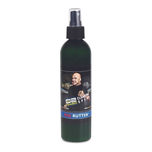 O2Trainer Cleaning Spray – 8oz bottle with spearmint and colloidal silver, perfect for sanitizing hands and training gear on the go